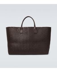 Bottega Veneta - Cabat Maxi Intrecciato Leather Tote Bag - Lyst