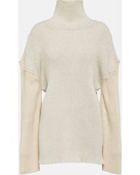 The Row - Dua Rib-knit Cotton And Cashmere Sweater - Lyst