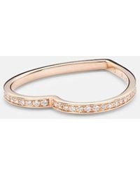Repossi - Antifer 18Kt Rose Ring With Diamonds - Lyst