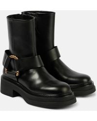 Dorothee Schumacher - Chic Sophistication Leather Combat Boots - Lyst