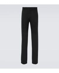 Dolce & Gabbana - Gerade Hose Aus Einem Wollgemisch - Lyst