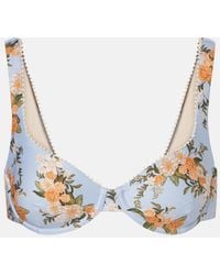 Agua Bendita - Hacienda Floral Bikini Top - Lyst