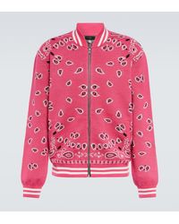 Alanui - Bandana Jacquard Cotton Bomber Jacket - Lyst