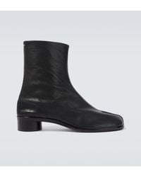 Maison Margiela - Tabi Leather Ankle Boots - Lyst