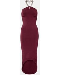 Galvan London - Halterneck Midi Dress - Lyst