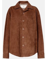 Ami Paris - Suede Overshirt - Lyst