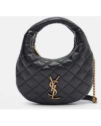 Saint Laurent - Icarino Mini Quilted Leather Top-Handle Bag - Lyst