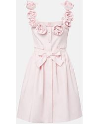 Giambattista Valli - Minikleid Aus Baumwolle - Lyst