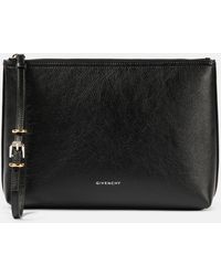 Givenchy - Voyou Debossed Leather Pouch - Lyst