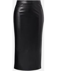 Givenchy - High-Rise Leather Pencil Skirt - Lyst