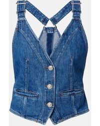Sportmax - Dama Denim Vest - Lyst