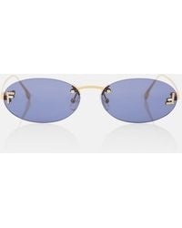 Fendi - Verzierte Sonnenbrille First Crystal - Lyst