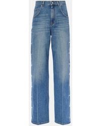 Stella McCartney - Mid-Rise Wide-Leg Jeans - Lyst