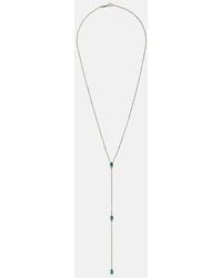 Anita Ko - 18Kt Necklace With Emeralds - Lyst