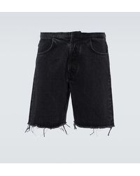 Givenchy - Bermuda di jeans distressed - Lyst