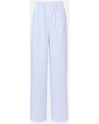 Loro Piana - Valerio High-Rise Linen Wide-Leg Pants - Lyst