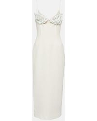 David Koma - Embellished Cady Midi Dress - Lyst