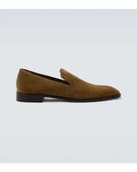 Christian Louboutin - Danny Flex Suede Loafers - Lyst