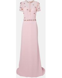 Costarellos - Embellished Crepe Gown - Lyst