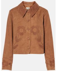 RIXO London - Jacke Dionne Aus Veloursleder - Lyst