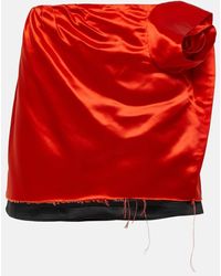 DIDU - Minirock Aus Satin - Lyst