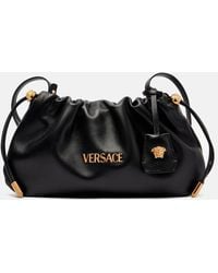 Versace - Tag Mini Leather Tote Bag - Lyst