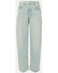 RE/DONE - Mid-Rise Straight Jeans - Lyst