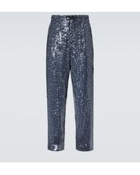 Dries Van Noten - Sequined Straight Pants - Lyst