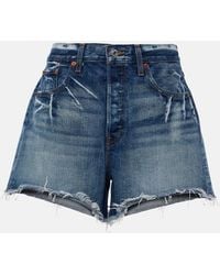 RE/DONE - High-Rise Denim Shorts - Lyst