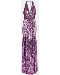 Jenny Packham - Lisette Embellished Gathered Gown - Lyst