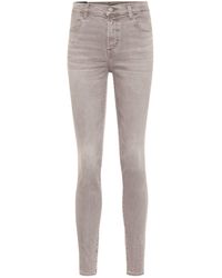 J Brand High-Rise Skinny Jeans Maria - Grau