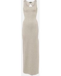Tom Ford - Metallic Knit Maxi Dress - Lyst