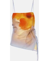 SIR. - Bedrucktes Top Serene Aus Seide - Lyst