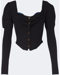 Vivienne Westwood - Bea Knitted Cotton And Cashmere Cardigan - Lyst
