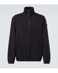 Moncler - Sweatshirt Aus Einem Baumwollgemisch - Lyst