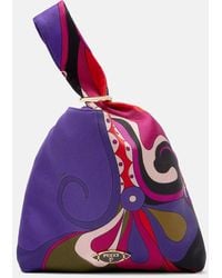 PUCCI - Orchidee Silk Twill Tote Bag - Lyst
