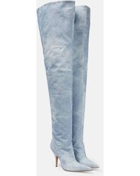 Gia Borghini - Gia 33 Denim Over-The-Knee Boots - Lyst