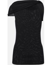 Rick Owens - Knitted One-shoulder Top - Lyst