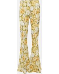 Acne Studios - Pippen Floral Flared Pants - Lyst