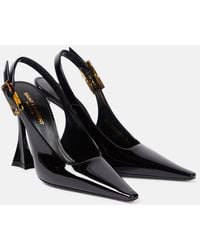 Saint Laurent - 'Dune' Leather Slingback Pumps - Lyst