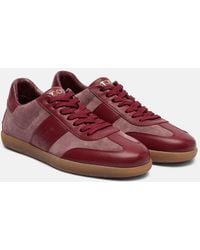 Tod's - Tabs Leather And Suede Sneakers - Lyst