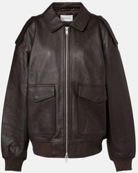 Frankie Shop - Viper Leather Jacket - Lyst