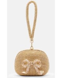 Self-Portrait - Clutch Bow Mini Mit Kristallen - Lyst