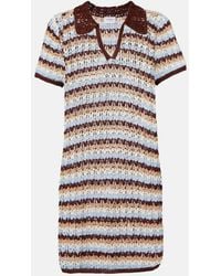 Anna Kosturova - Crochet Cotton Polo Dress - Lyst
