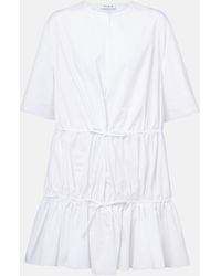 Alaïa - Tiered Cotton Minidress - Lyst