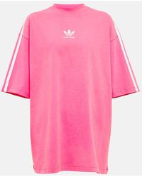 Balenciaga - X Adidas T-Shirt aus Baumwolle - Lyst