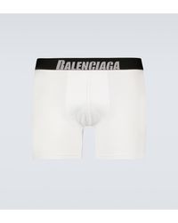 Balenciaga - Logo Cotton-blend Boxer Briefs - Lyst