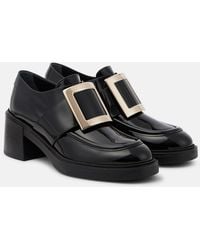 Roger Vivier - Viv' Rangers Patent Leather Loafers - Lyst