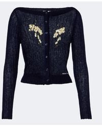 ShuShu/Tong - Embellished Wool And Mohair-Blend Cardigan - Lyst