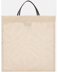 The Row - Barn Mini Leather-Trimmed Tote Bag - Lyst